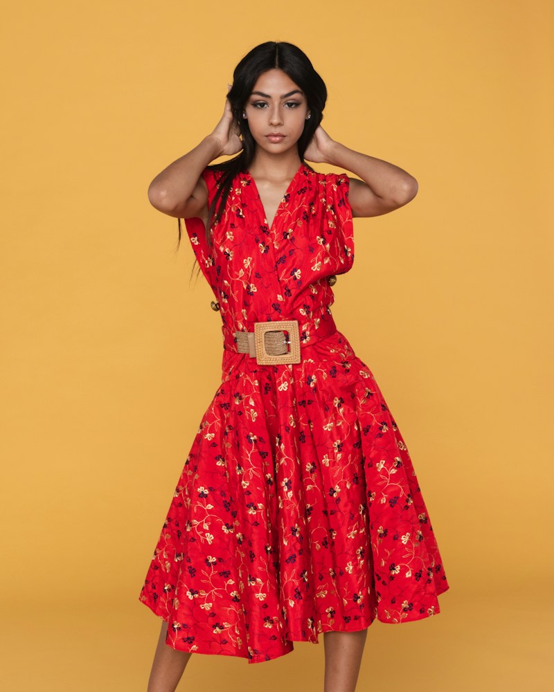 Floral Wrap Dress